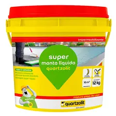Quartzolit - Impermeabilizante Super Manta Liquida Balde 12kg Branco