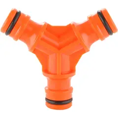 Ergo - Conector Rápido Triplo 5,9x6,8x2cm 1/2" Laranja