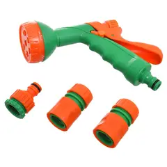 Ergo - Conjunto 4 peças com Pistola 6 Funções 19,8x15,5x5,9cm Verde