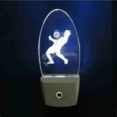 DNI - Luz Noturna LED Futebol Bivolt Branco