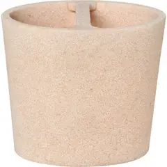 Just Home Collection - Porta Escova Resina Stone Marfim