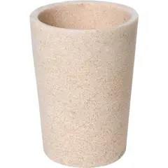 Just Home Collection - Porta Objetos de Banheiro em Resina Stone Bege