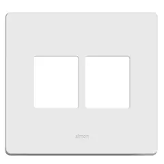 Simon - Placa com Suporte 4 Postos Horizontais 4x4 Branco