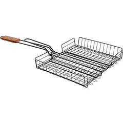 Mr Beef - Grelha Quadrada 23,5x31,5x7cm para Churrasqueira Preto