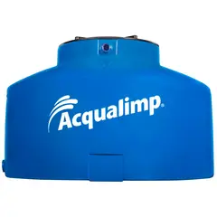 Acqualimp - Caixa De Água 1.000L Polietileno Água Protegida Tampa Rosca Azul