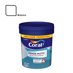 Coral - Tinta Acrílica Standard Rende Muito Branco 20L