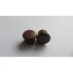 Foxmix - Tapa Furo Com 10 Peças, Marrom, 10Mm