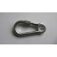 Foxmix - Mosquetão com Trava e Rosca Enc 2 Peças, Cromado, 5x50mm