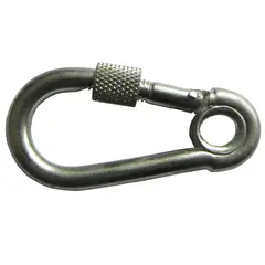 Foxmix - Mosquetão com Rosca 2 Peças, Cromado, 4x40mm