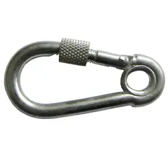 Foxmix - Mosquetão com Rosca 2 Peças, Cromado, 10x10mm