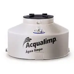 Acqualimp - Caixa De Água 500L Água Limpa Polietileno Tampa Rosca Bege