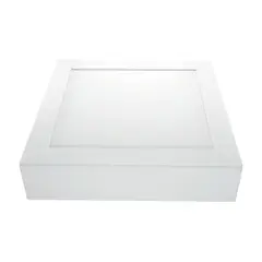 Luminatti - Plafon de Sobrepor LED Downlight Quadrado 30W 6000K Bivolt Branco