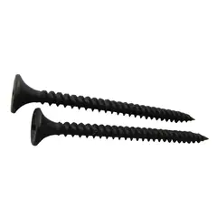 Fixser - Parafuso Drywall 3,5x35mm Cabeça Trombeta Rosca Inteira Fosfatizado Preto 100 Peças