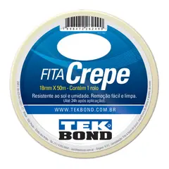 Tekbond - Fita crepe 18mmx50m branco,