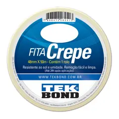 Tekbond - Fita Crepe  48Mm X 50M Branco,