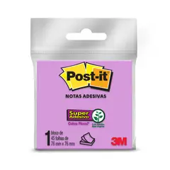 3m - Bloco Adesivo Post-It 76x76cm com 45 Folhas Roxo