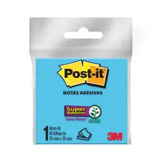3m - Bloco Adesivo Post-It 76x76cm com 45 Folhas Azul