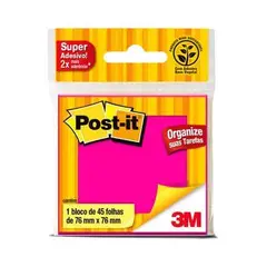 3m - Bloco Adesivo Post-It 76x76cm com 45 Folhas Rosa