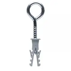 Fixser - Bucha de Nylon com Pitão de Inox 4,4x65mm 8mm 4 Peças Cinza