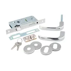 Silvana - Fechadura Externa Onix 1400 Assa Abloy Roseta Cromado