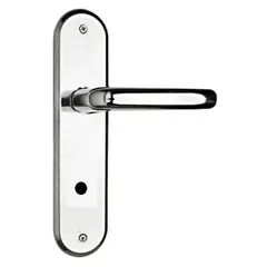 Silvana - Fechadura para Banheiro 1300 18x12cm Espelhado Cromado