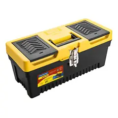 Tramontina - Caixa Plástica para Ferramentas 17" com Bandeja Removivel Preto e Amarelo