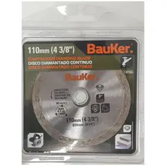 Bauker - Disco Diamantado Liso Cinza