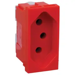 Legrand - Módulo Tomada 20A Pialplus Vermelho Bivolt