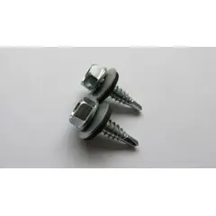 Foxmix - Parafuso 1/4x7/8" Cabeça Sextavada com Arruela Rosca Auto Brocante Cromado 100 Peças