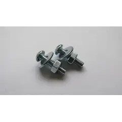 Foxmix - Parafuso 3/16x2" Máquina Ferro Cromado 4 Peças