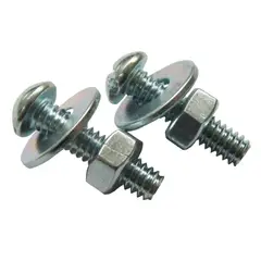 Foxmix - Parafuso 1/4x2" Ferro Maquina 100 Peças Cromado