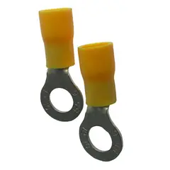 Halux - Terminal Anel Amarelo Para Fio/Cabo 4-6Mm2 Com 5 Peças