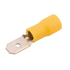 Halux - Terminal Macho Amarelo Para Fio/Cabo 4-6Mm2 Com 5 Peças