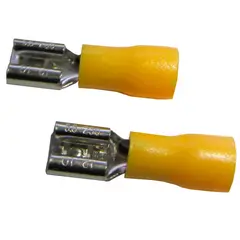 Halux - Terminal Fêmea Amarelo Para Fio/Cabo 4-6Mm2 Com 5 Peças