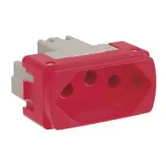 Schneider - Módulo Tomada 20A miluz Vermelho Bivolt