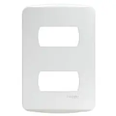 Schneider - Placa Miluz Branca 4X2 2 Postos