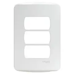 Schneider - Placa Miluz Branca 4X2 3 Postos