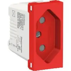 Schneider - Módulo Tomada 10A Orion Vermelho Bivolt