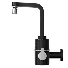 Hydra - Torneira Elétrica para Cozinha Multitemperatura Parede Slim 220V 5500W 4 Temperaturas Preto