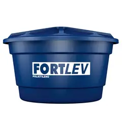 Fortlev - Caixa De Água 310L Polietileno Tampa Encaixe Azul