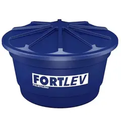 Fortlev - Caixa de Água 500L Polietileno Tampa Encaixe Azul