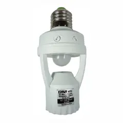 DNI - Soquete com Sensor de Presença Fotocélula Branco