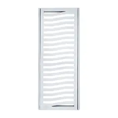 Costa Navarro - Conjunto Grelha/ Porta Grelha Leve 20 x 50cm Aluminío Branco