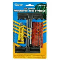 Western - Kit para Reparo de Pneu sem Câmara 8 Peças
