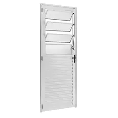 Esquadrisul - Porta Basculante Alumínio Branco Esquerda 210x80x5cm Ecosul