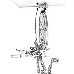 EQMAX - Gancho para Bike de Teto Cinza