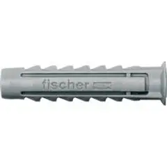 Fischer - Cartela com Bucha de Nylon SX6 Cinza