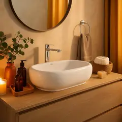 Sensi Dacqua - Cuba de Apoio Oval Cerâmica Muro Sensi D'acqua