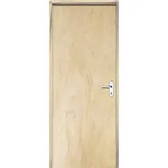 LG Sidney - Porta Montada de Giro Lisa de Madeira Sarrafeada Pinus Abertura Lado Direita 210x82x9cm Economica