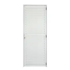 Esquadrisul - Porta Veneziana Alumínio Branco Esquerda 210x80x5cm Ecosul